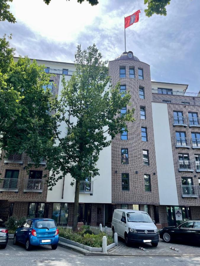 Cls Zentrale City-Wohnung In Hamburg Mit E-Laden Und Tiefgarage, Grosser Balkon, Blick Ueber Hamburg, Parkplatz, Cafe Im Haus, Bushaltestelle Direkt Gegenueber, Flex Check In 外观 照片
